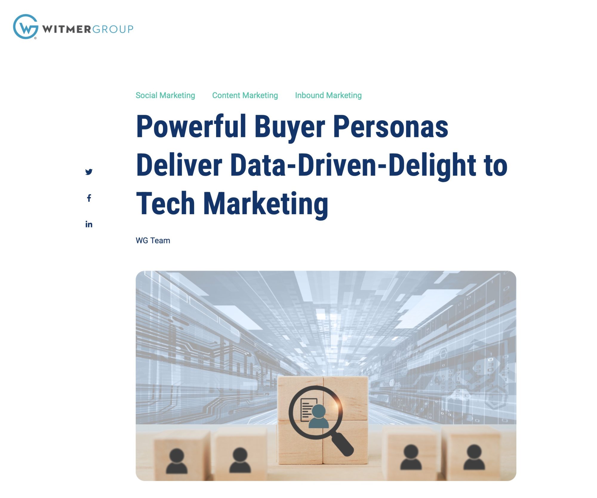 Powerful Buyer Personas Deliver Data Driven Delight by Jane R Shelton