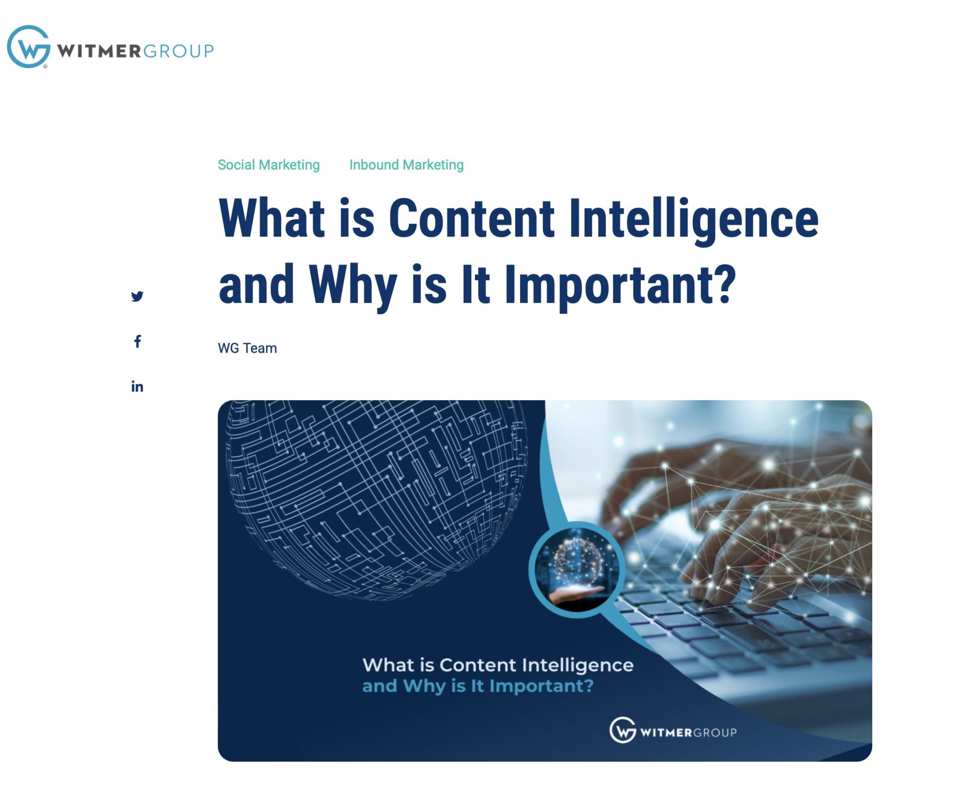 What is Content Intelligence and Why is It Important? by Jane R Shelton