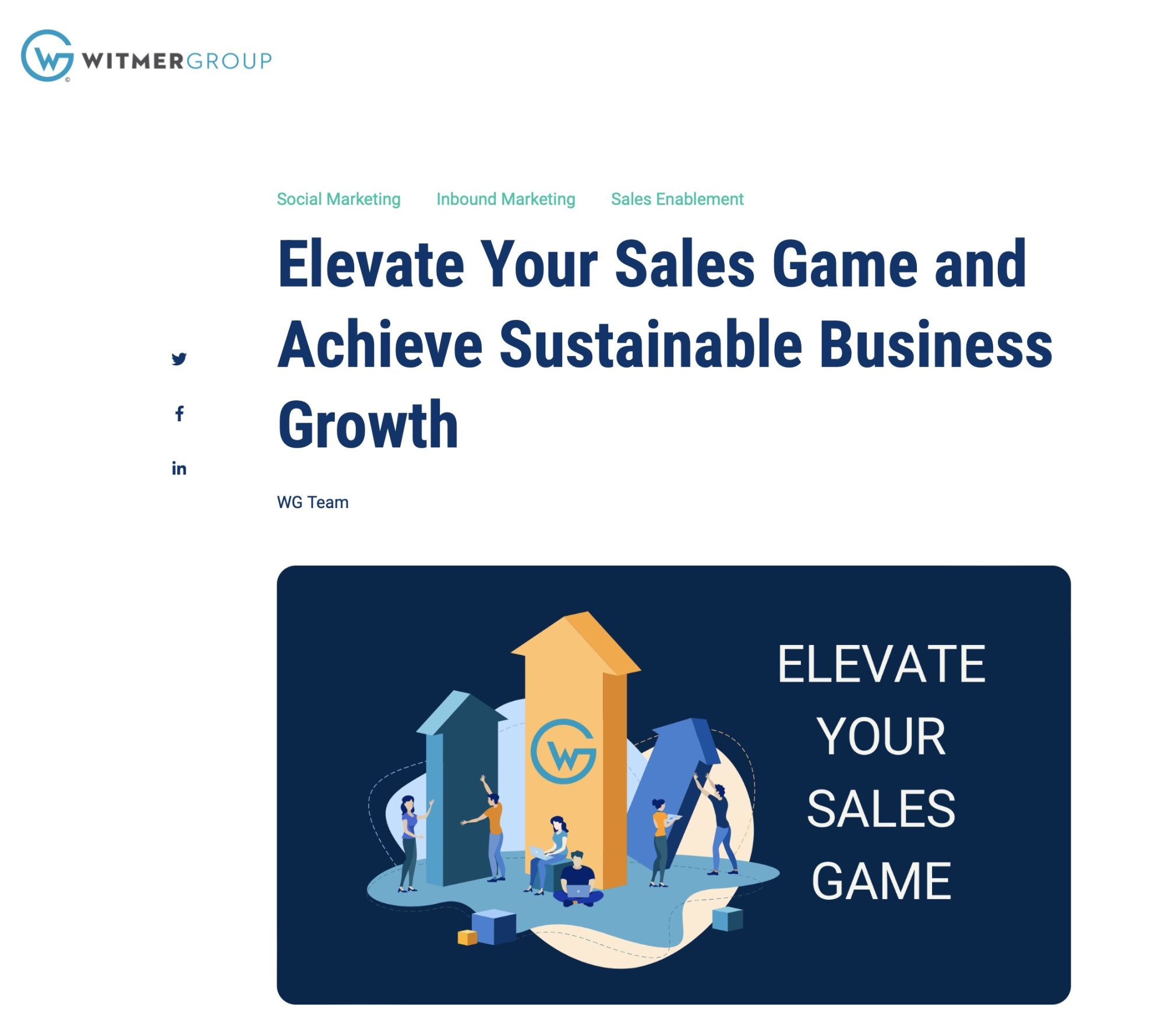 Elevate Your Sales Game by Jane R Shelton